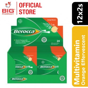 BEROCCA EFFERVERSENT TAB ORANGE 2SX12