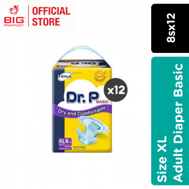 Dr P Adult Diaper XL 8s X 12