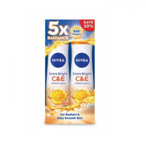 Nivea (F) Spray Extra Bright C&E 150ml X2