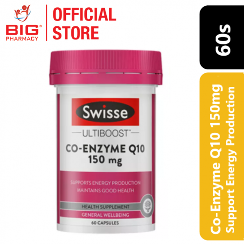 Big Pharmacy | Malaysia Trusted Healthcare Store | Dietary & Supplement  Well Being Heart & Blood Pressure Swisse Ultiboost Co-Enzyme Q10 150mg 60s