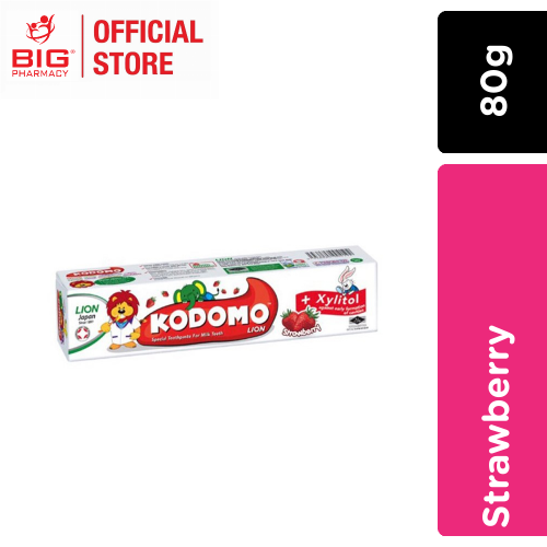 Kodomo Lion T/Paste Strawberry 80g