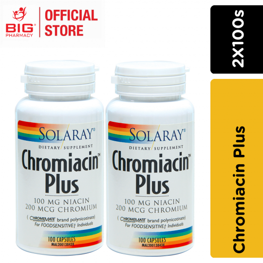 Solaray Chromiacin Plus 2X100S