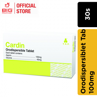 Cardin 100mg Orodispersiblet Tab 30s