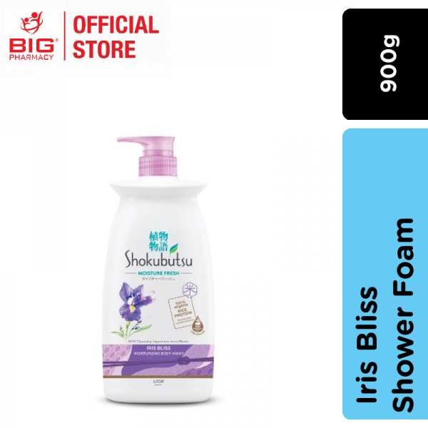 Shokubutsu Shower Foam Iris Bliss 900g