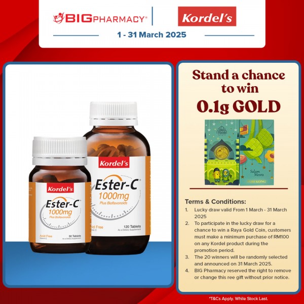 Kordels Bio Ester C 1000mg 120s+30s