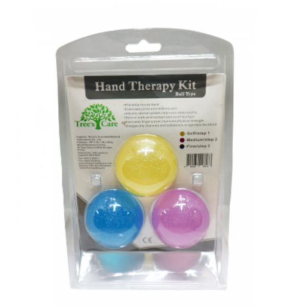 Trees Care (HB3T) Hand Therapy/Exercise Ball Kit (Ball Type) 3 Steps 1 Set