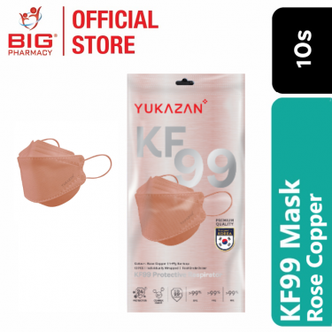 Yuka zan kf99 protective respirator with copper oxide 10s (rose copper)