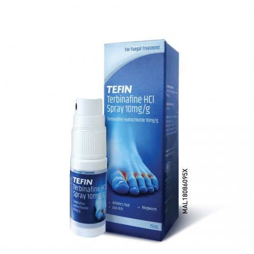 Tefin Terbinafine HCL Spray 10MG/G 15ML | Big Pharmacy