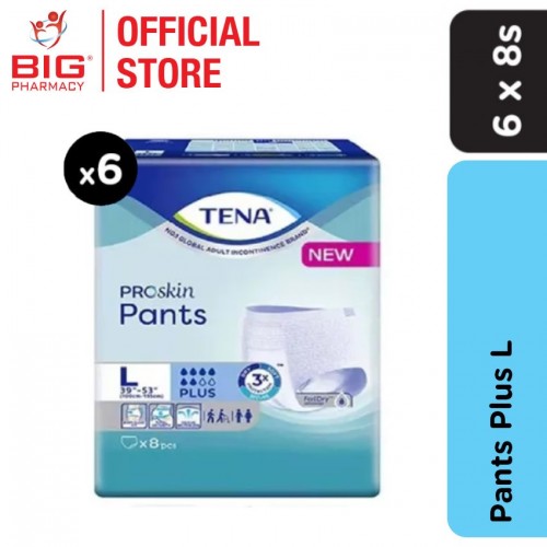 Tena Pants Plus (L) 8S X 6 | Big Pharmacy