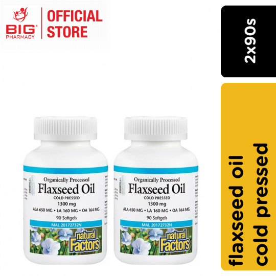 Natural factors flaxseed oil 2x90s