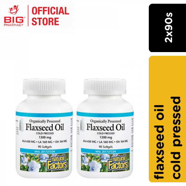 Natural factors flaxseed oil 2x90s