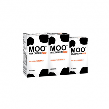 Moo Milk Calcium Plus With Vit D 2X60s+30s