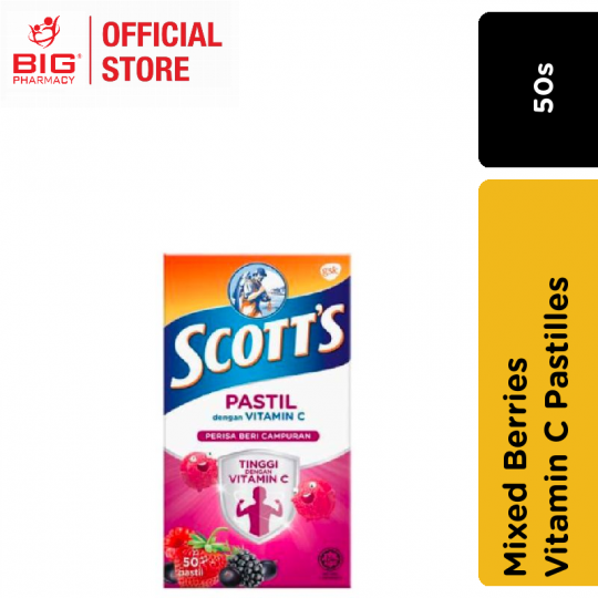 SCOTTS VITAMIN C MIX BERRIES PASTILLE 50S