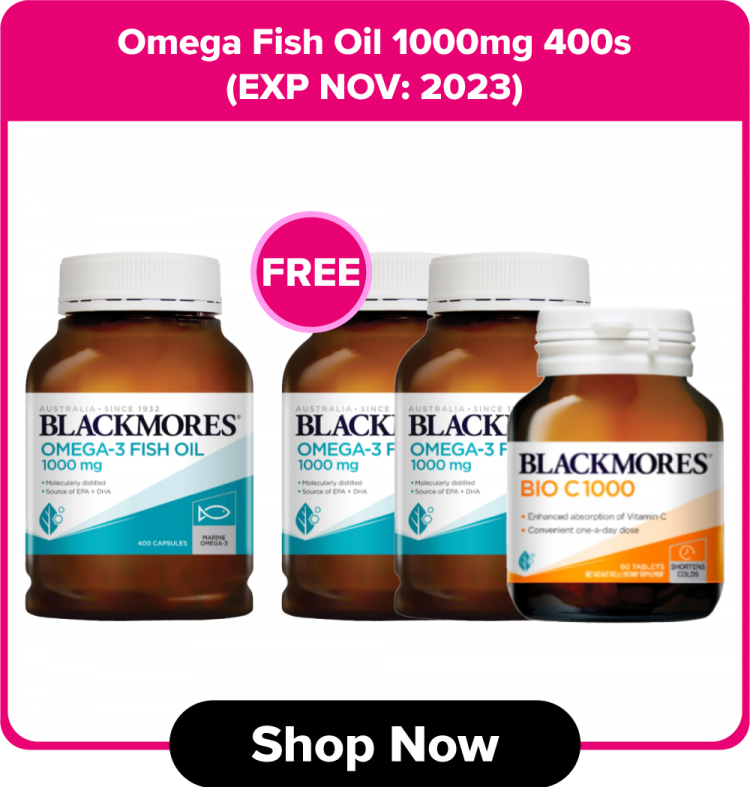 Omega Fish Oil 1000mg 400s