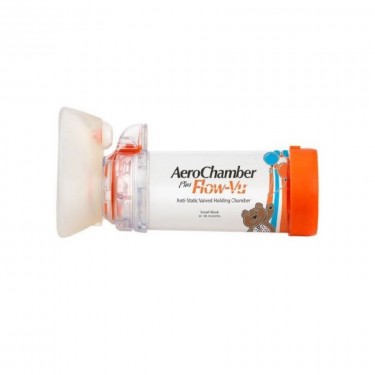 Aerochamber Plus Flow-Vu With Mask Orange (0-18 Months)