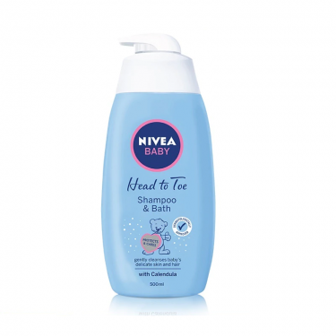 NIVEA BABY HEAD TO TOE SHAMPOO & BATH 500ML