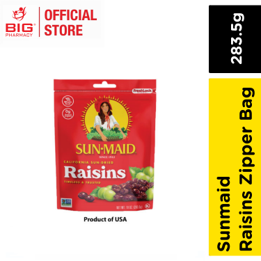 SUNMAID USA RAISINS 283.5G (ZIPPER BAG)