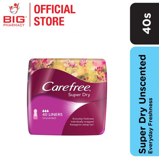 Carefree super Dry Unscented 40s