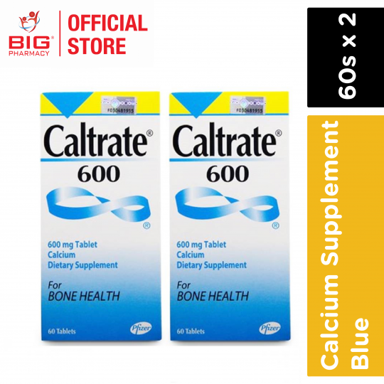 Caltrate 600 Plain (Blue) 2X60s