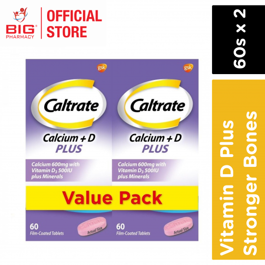Caltrate 600+ (Purple) 60S X 2