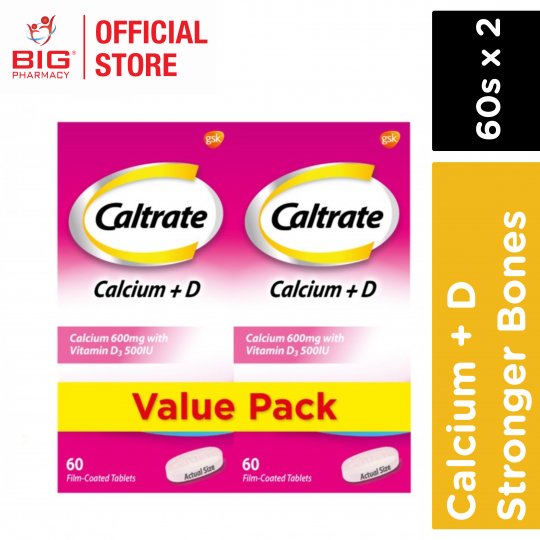 CALTRATE 600+D (PINK) 2X60S