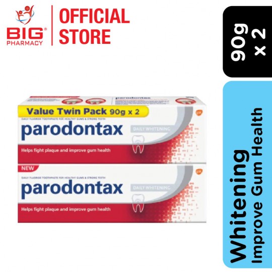 Parodontax Daily Flouride Toothpaste 90G X2 Whitening