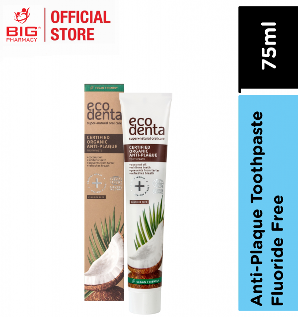Ecodenta Toothpaste Anti-Plaque With Coconut Oil 75ml