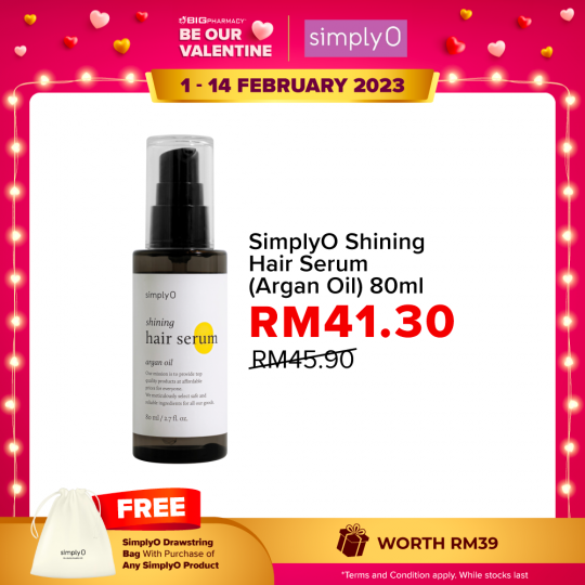 SimplyO Shining Hair Serum (Argan Oil) 80ml