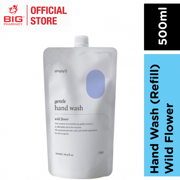 SimplyO Gentle Hand Wash (Wild Flower) Refill 500ml