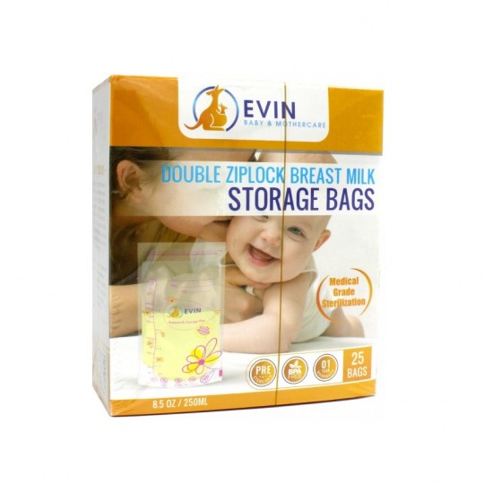 Evin Breast Milk storage Bags 8.5Oz/250ml 25s