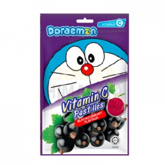 Doraemon Vit C Pastilles 40g - Blackcurrant