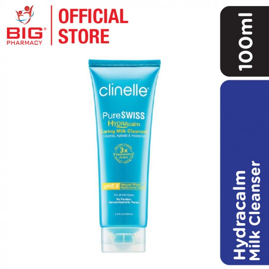 Clinelle Pureswiss Hydracalm Caring Milk Cleanser 100ml