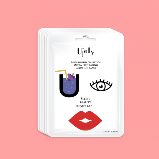 UJELLY INSTA-WORTHY COLLECTION ULTRA HYDRATING GLOWING MASK 1S