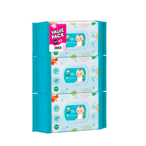 Chomel Baby Wipes 100s X 3 Pack