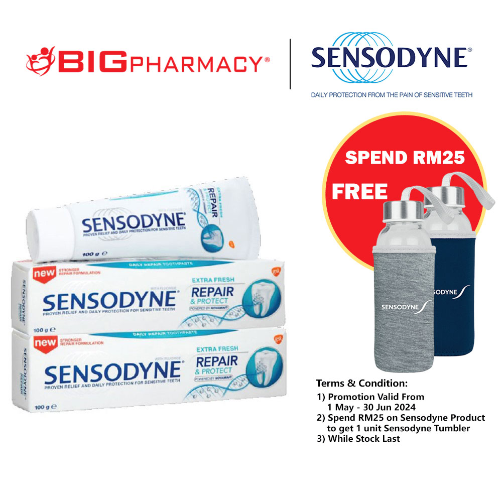 Sensodyne T Paste Repair And Protect Extra Fresh 100g X2 Big Pharmacy