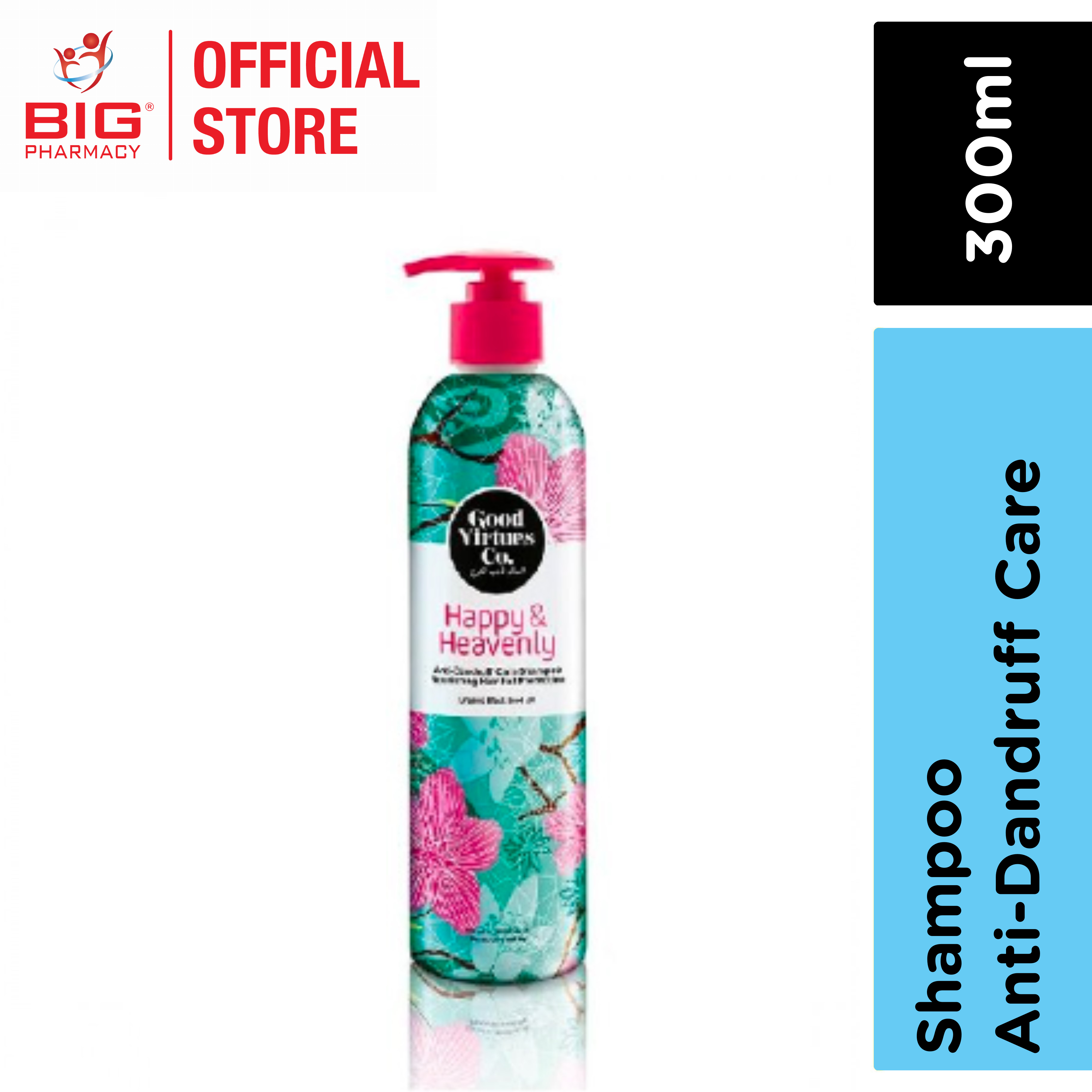 Good Virtue Co Anti-Dandruff Care Shampoo Nourishing Hair Fall Protection  300ML | Big Pharmacy