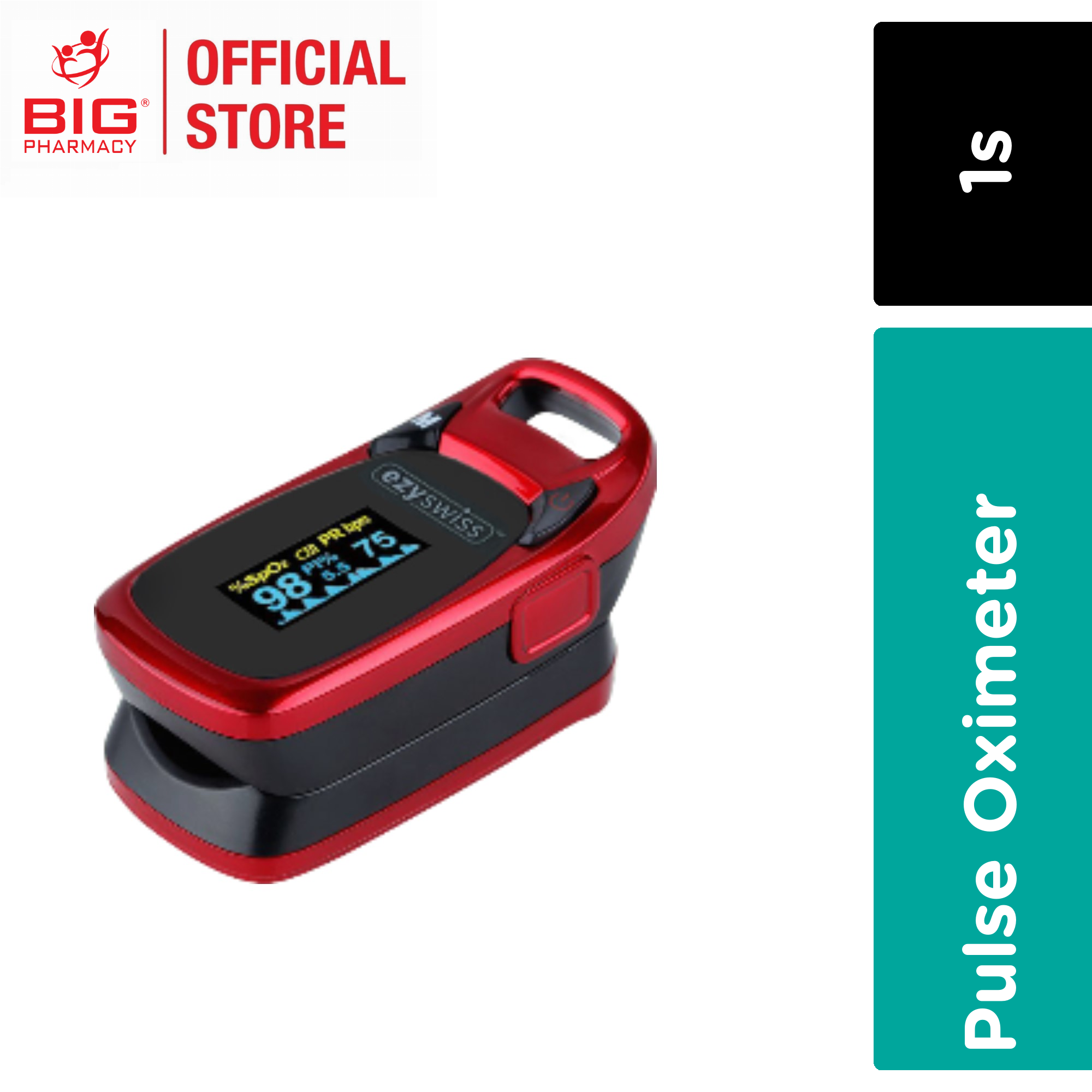 Big Pharmacy | Malaysia Trusted Healthcare Store | Medical Supplies Health  Monitors & Tests Pulse Oximeters Ezyswiss Fingertip Pulse Oximeter (Oxi-01)  1S