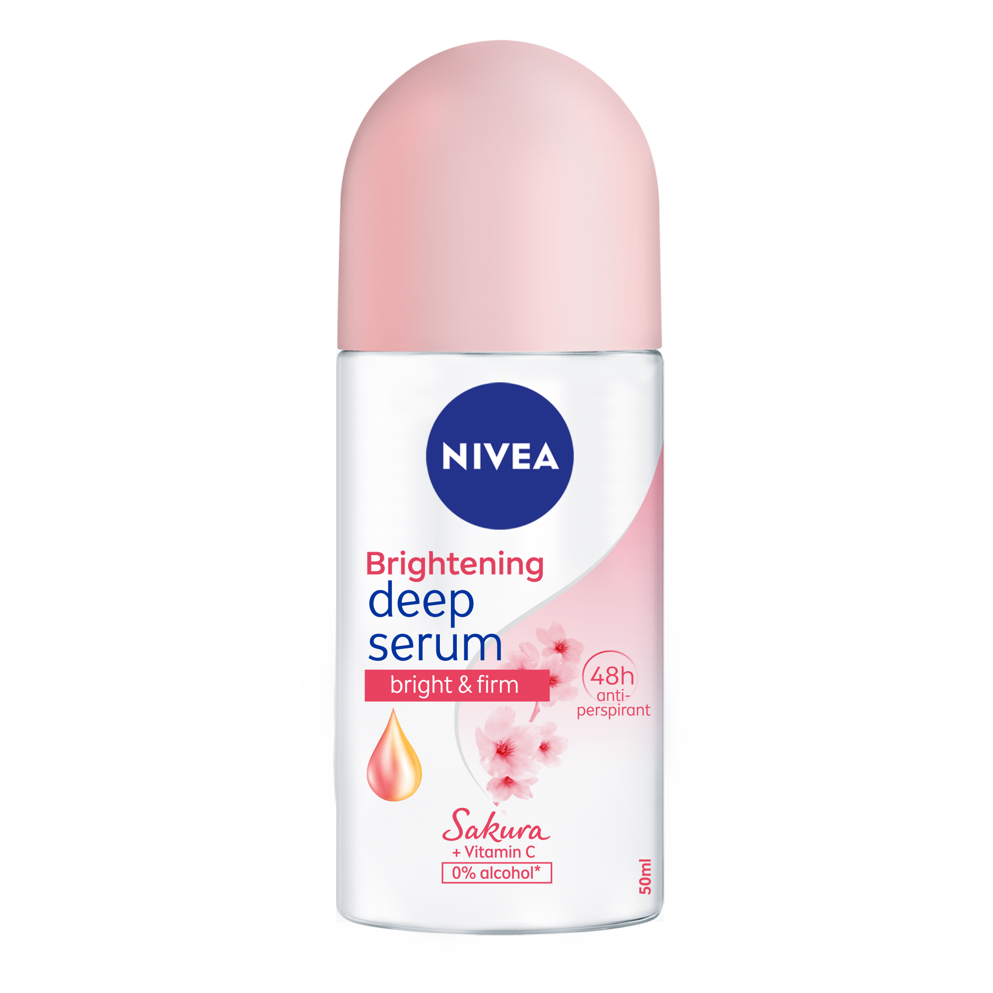 Nivea Female Roll On Deodorant Whitening Deep Serum Sakura 50Ml | Big  Pharmacy