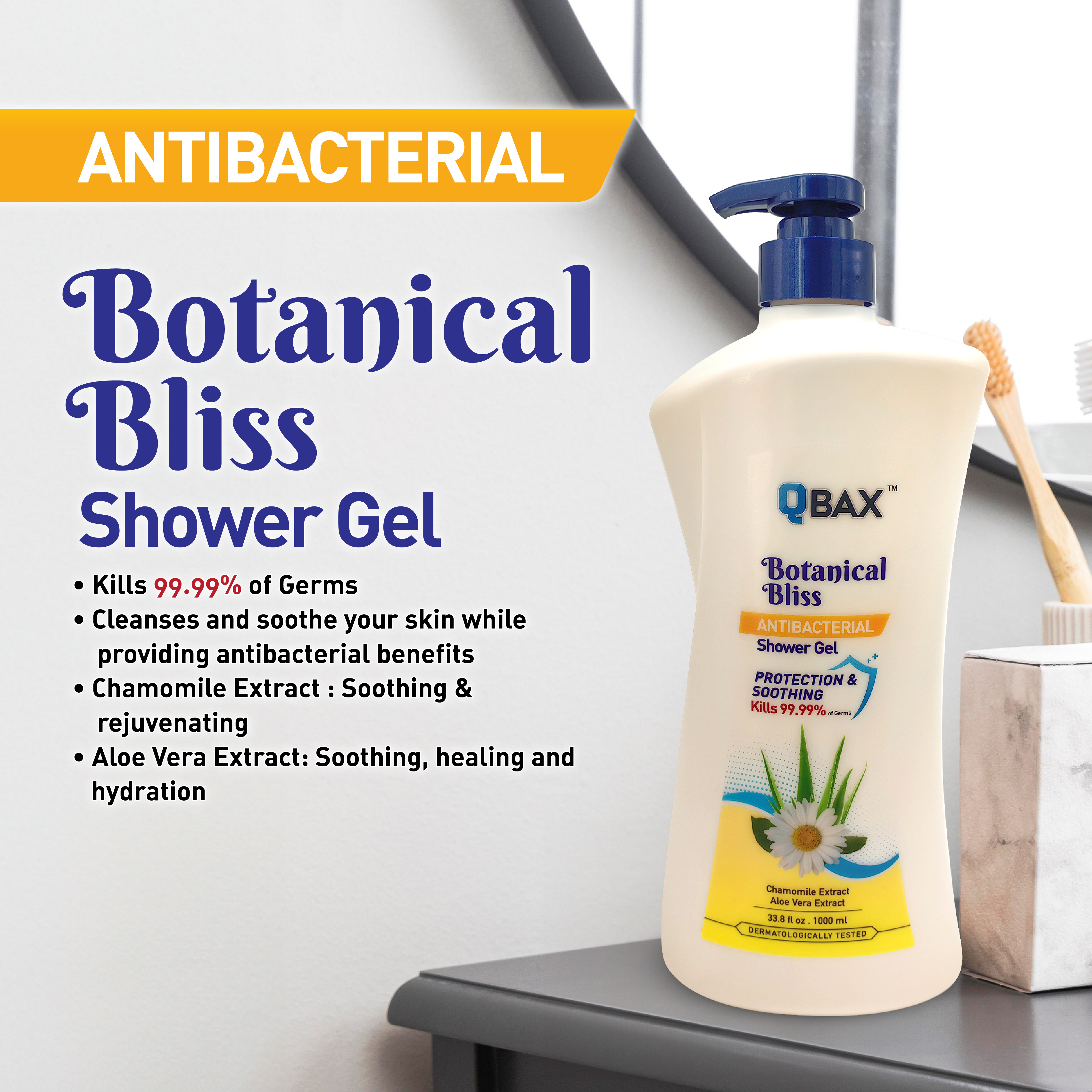 Big Pharmacy | Malaysia Trusted Healthcare Store | Personal Care Bath &  Body Care Body Wash & Soap Qbax Anti-bacterial Shower Gel Botanical Bliss  1000ml