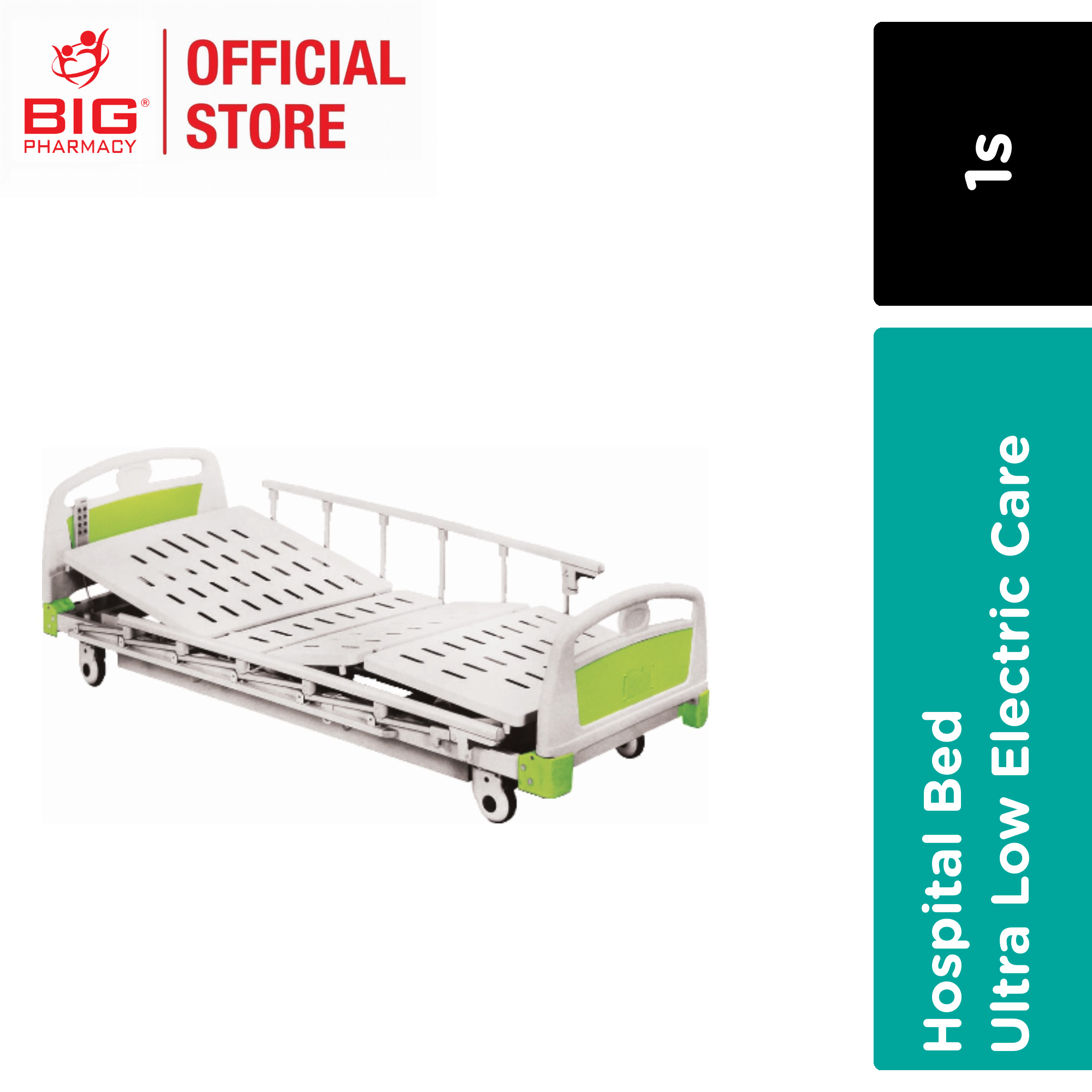 GREEN CITY HOSPITAL BED ULTRA LOW ELECTRIC 3 FUNCTION BED WITH UPS ...