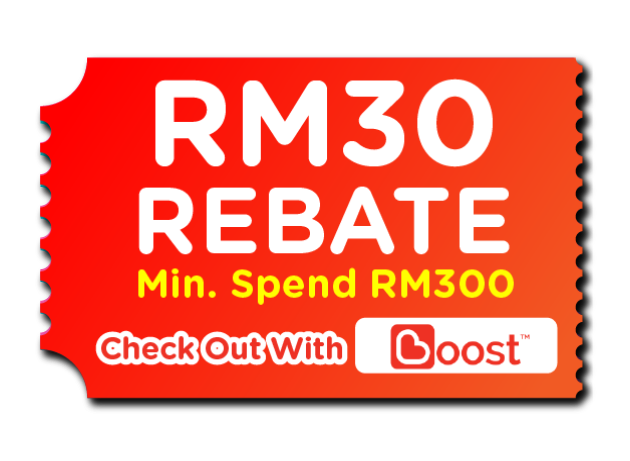 Boosts RM30 Rebate