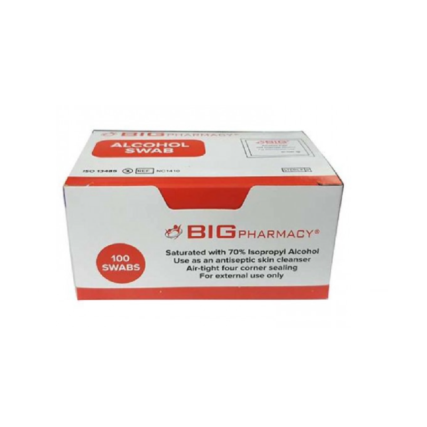 Big Pharmacy Alcohol Swabs (Sterile) 100S | Big Pharmacy