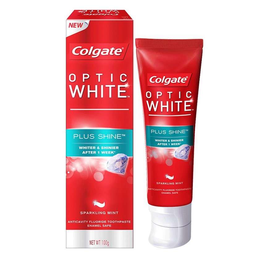 Colgate Toothpaste Optic White Plus Shine (100g) | Big Pharmacy